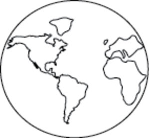 Earth outline 4599
