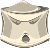 A 60s sci fi robot helmet. 463