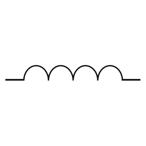 Air Core Schematic Symbol with White Background 4648
