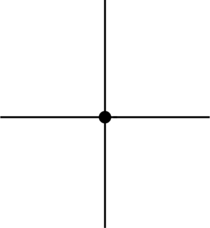 Crossing Wires Touching Schematic Symbol with No Background 4660