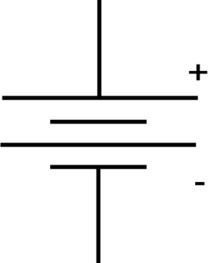 DC Power Schematic Symbol with No Background 4662