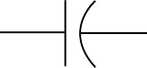 Fixed Capacitor Schematic Symbol with No Background 4664