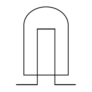 Lamp Schematic Symbol with White Background 4671