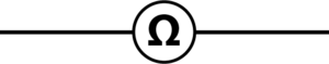 Ohmmeter Schematic Symbol with No Background 4673