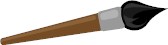 Brown paint brush 484