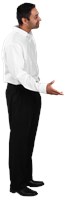 A man reaching out his hand. 498