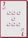 Red Playing Card 7 501
