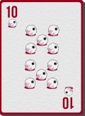 Red Playing Card 10 504