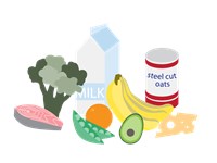 Food grain and fruits 530