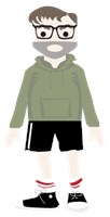 A man wearing a sweatshirt 558