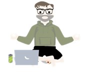 A man doing yoga 567