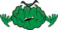 Green brain monster 662