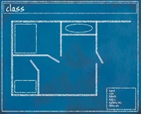 Classrom blueprint diagram 928