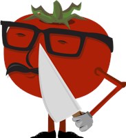 Knife wielding tomato 984
