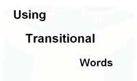Writing the GED Essay - Using Transitional Words