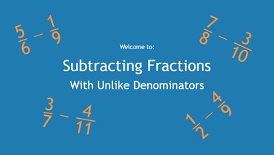 Subtracting Fractions with Unlike Denominators