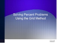 Solving Percent Problems Using the Grid Method