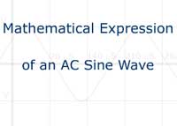 Mathematical Expression of an AC Sine Wave