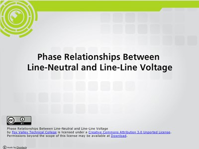 Phase Relationships Between Line-Neutral and Line-Line Voltages