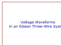 Voltage Waveforms in an Edison Three-Wire System
