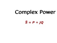 Complex Power