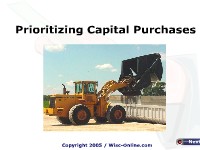 Prioritizing Capital Purchases