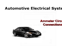 Automotive Electrical Systems: Ammeter Circuit Connections