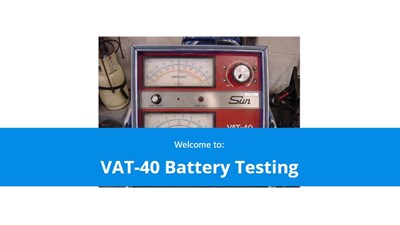 Automotive Electrical Systems VAT-40 Battery Testing
