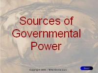 Sources of Government Power