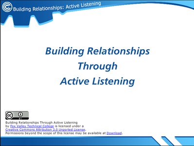 Building Relationships Through Active Listening