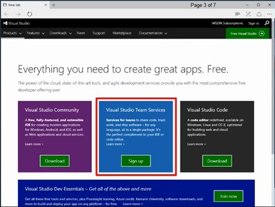 Visual Studio: Creating a New VSTS Repository