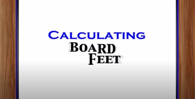 Calculating Board Feet (Screencast)