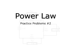 Power Law Practice Problems #2