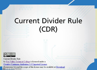 Current Divider Rule (CDR)