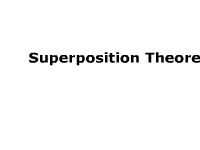 The Superposition Theorem