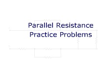 Parallel Resistance Practice Problems