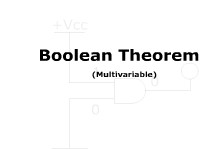 Boolean Theorems (Multivariable)