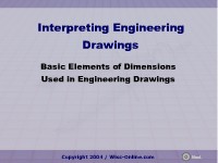 Basic Elements of Dimensions Used in Engineering Drawings