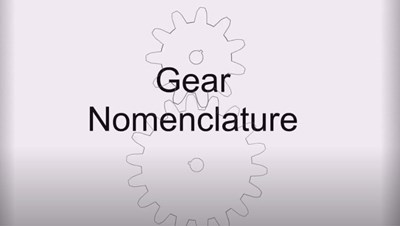 Gear Nomenclature (Screencast)