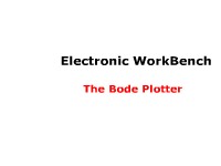 Electronic WorkBench: The Bode Plotter