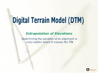 Digital Terrain Model: Extrapolation of Elevations