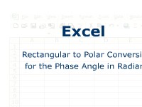 Excel: Rectangular to Polar Conversion for the Phase Angle in Radians