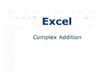 Excel: Complex Addition