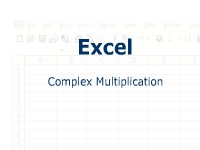Excel: Complex Multiplication