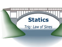 Statics -- Trig: The Law of Sines