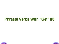 Phrasal Verbs With "Get" #3
