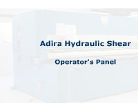 Shear - Hydraulic - Adira - Operator's Panel