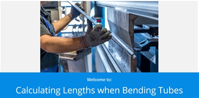 Calculating Lengths for Tube Bending