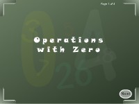 Operations with Zero