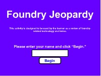 Foundry Jeopardy